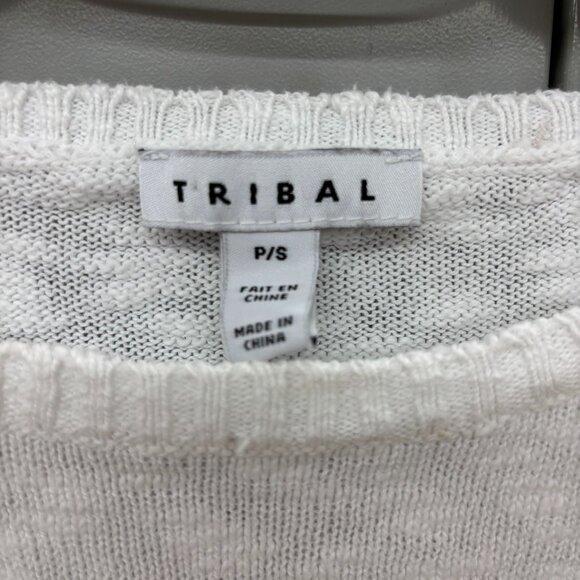 Tribal Women’s “VACAY” Sweater Sz Small Colorful Lightweight Vacation - Picture 2 of 11